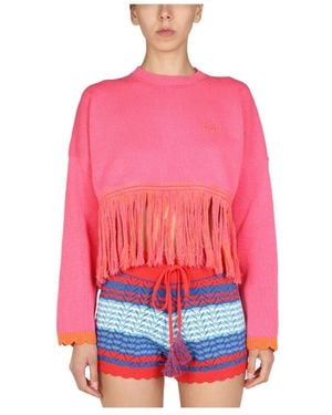 Gallo Round-Neck Knitwear - Rose