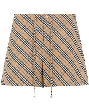Burberry Short Shorts - Marron