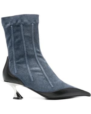 Mugler Heeled Boots - Azul
