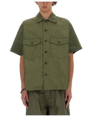 Needles Overhemden ,Groen /Fatigue Shirt