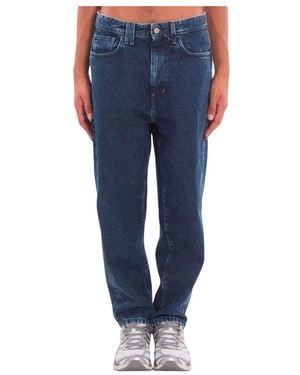 CYCLE Jumbo Stonewash Baggy Jeans - Blau
