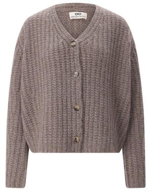 SMINFINITY Strickjacke Aus Kaschmir &Amp; Seide - Braun