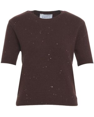 Kaos Round-Neck Knitwear - Marrón