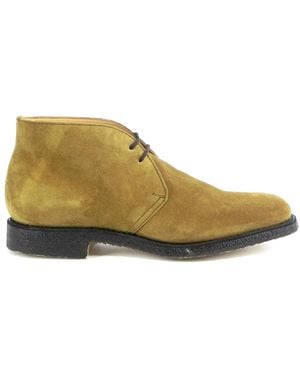 Fabi Lace-Up Boots - Natural
