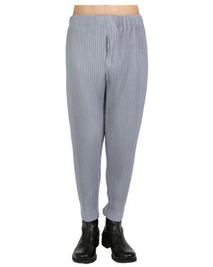 Issey Miyake Slim-Fit Trousers - Grey