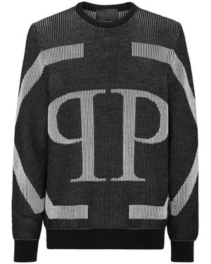 Philipp Plein Pullover Rundhals - Grau