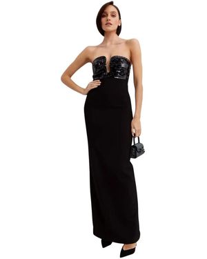 Roland Mouret Jurk Met Diep Decolleté - Zwart