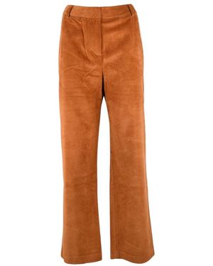 Tommy Hilfiger Broeken ,Oranje ,Katoen Corduroy Relaxed Broek