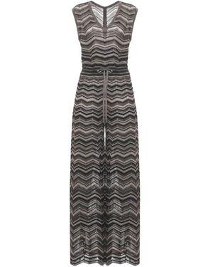 D.exterior Jumpsuits & Playsuits ,Bruin ,Viscose Jumpsuit - Grijs