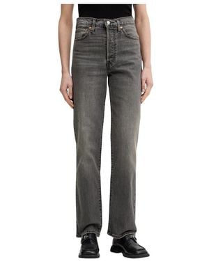 Levi's Ribcage Full Length - Grijs