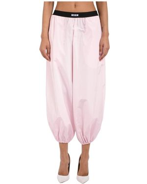 MSGM Tapered Trousers - Rosa