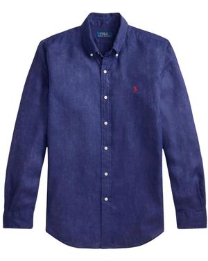 Ralph Lauren Overhemden ,Blauw ,New Classic Shirt