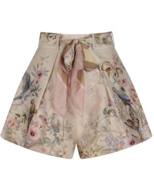 Zimmermann Short Shorts - Grey