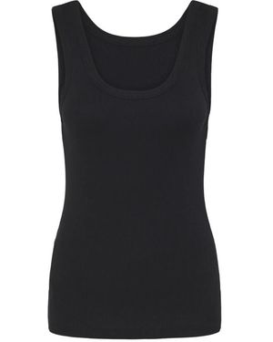 Ball Tops ,Zwart ,Katoen Zwarte Tank Top & T-Shirts