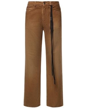 Ann Demeulemeester Straight Jeans - Marrón