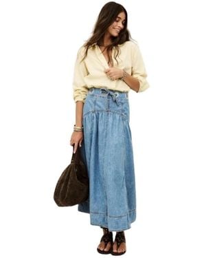 Ba&sh Denim Skirts - Azul
