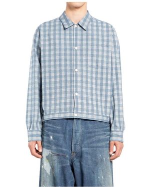 TAIGA TAKAHASHI Jassen ,Blauw ,Katoen Lot. 319 Palaka Jacket