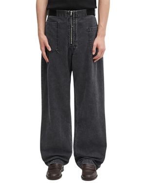 Aries Jeans ,Zwart ,Wide Jeans