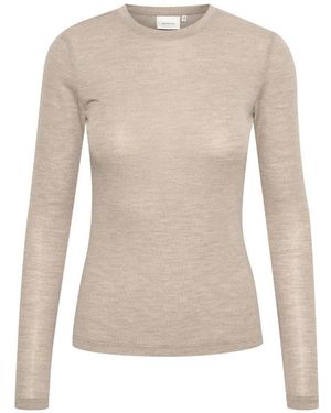 Gestuz Round-Neck Knitwear - Neutro