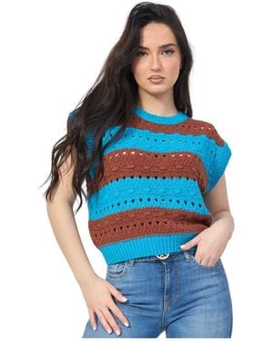 Silvian Heach Round-Neck Knitwear - Blauw
