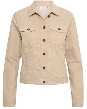 Kaffe Jassen ,Denim Kazelina Denim Jacket - Naturel