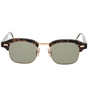 Thom Browne Accessoires ,Bruin ,Zonnebril - Grijs
