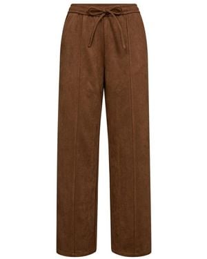 co'couture Straight Trousers - Brown