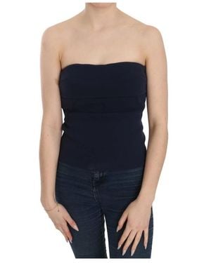 CoSTUME NATIONAL Sleeveless Tops - Blue