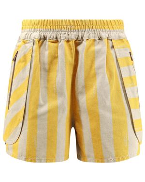 Fendi Pequin Denim Shorts - Gelb