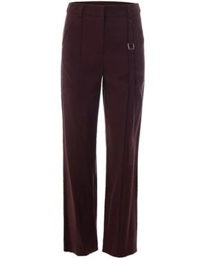 Patrizia Pepe Wide Trousers - Purple