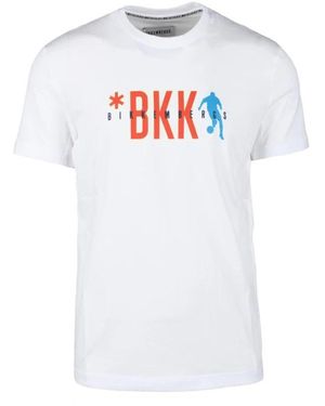 Bikkembergs Katoen Elastaan T-Shirt - Wit