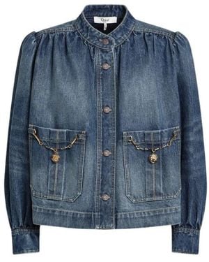Chloé Denim Jackets - Azul