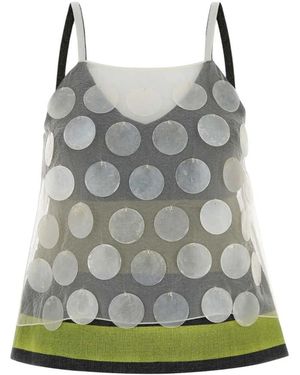 Marni Mother Of Pearl Maxi Pailletten-Top - Grau