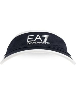EA7 Logo Visor - Blau