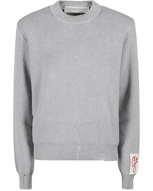 Golden Goose Pullover im distressed-look - Grau
