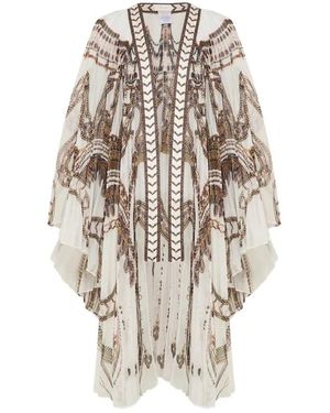 CAMILLA Overhemden ,Wit ,Polyester Pleated Layer Goddess Energy - Naturel