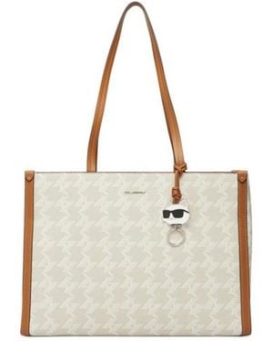 KARL LAGERFELD Tote Bags - Neutro