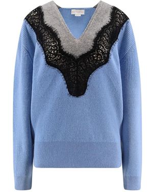 Stella McCartney V-Neck Knitwear - Blue