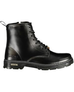 Gas Lace-Up Boots - Black