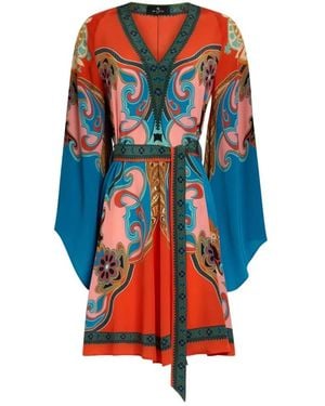 Etro Short Dresses - Orange