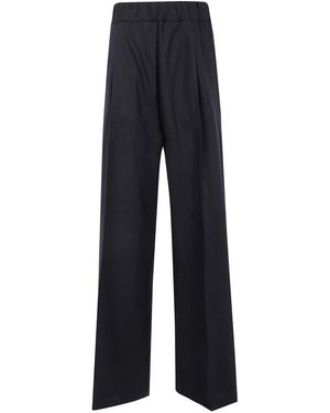 Semicouture Wide Trousers - Blue