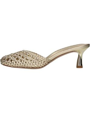 Emanuélle Vee Heeled Mules - Marrone