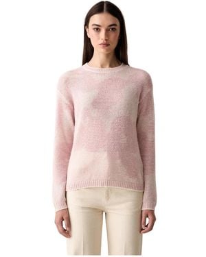 Joop! Truien & Vesten ,Roze ,Wol Ronde Hals Gebreid