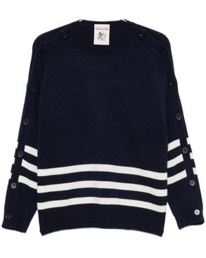 Semicouture Round-Neck Knitwear - Bleu