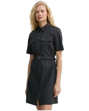 Theory Shirtjurk Met Riem - Zwart