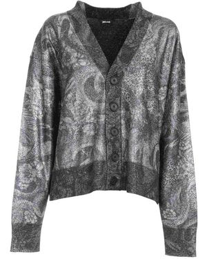 Roberto Cavalli Trui Met Print - Grijs