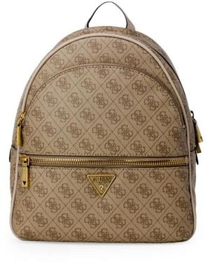 Guess Brauner Polyethylen Großer Rucksack - Natur