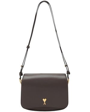 Ami Paris Paris Paris Schultertasche - Braun