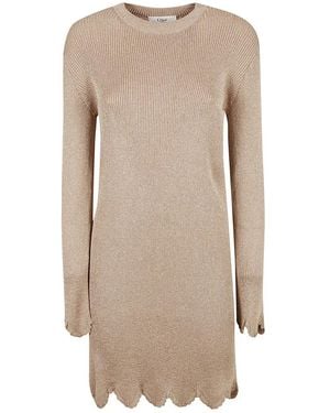 Chloé Knitted Dresses - Natural