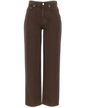Loulou de Saison Jeans ,Bruin ,Katoen Samur Straight Jeans